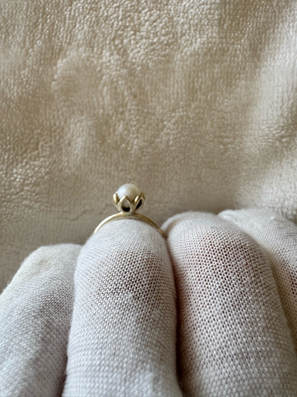 Pandora Sterling Silver Pearl Ring with Decorative Prongs size 6 - Picture 12 of 14